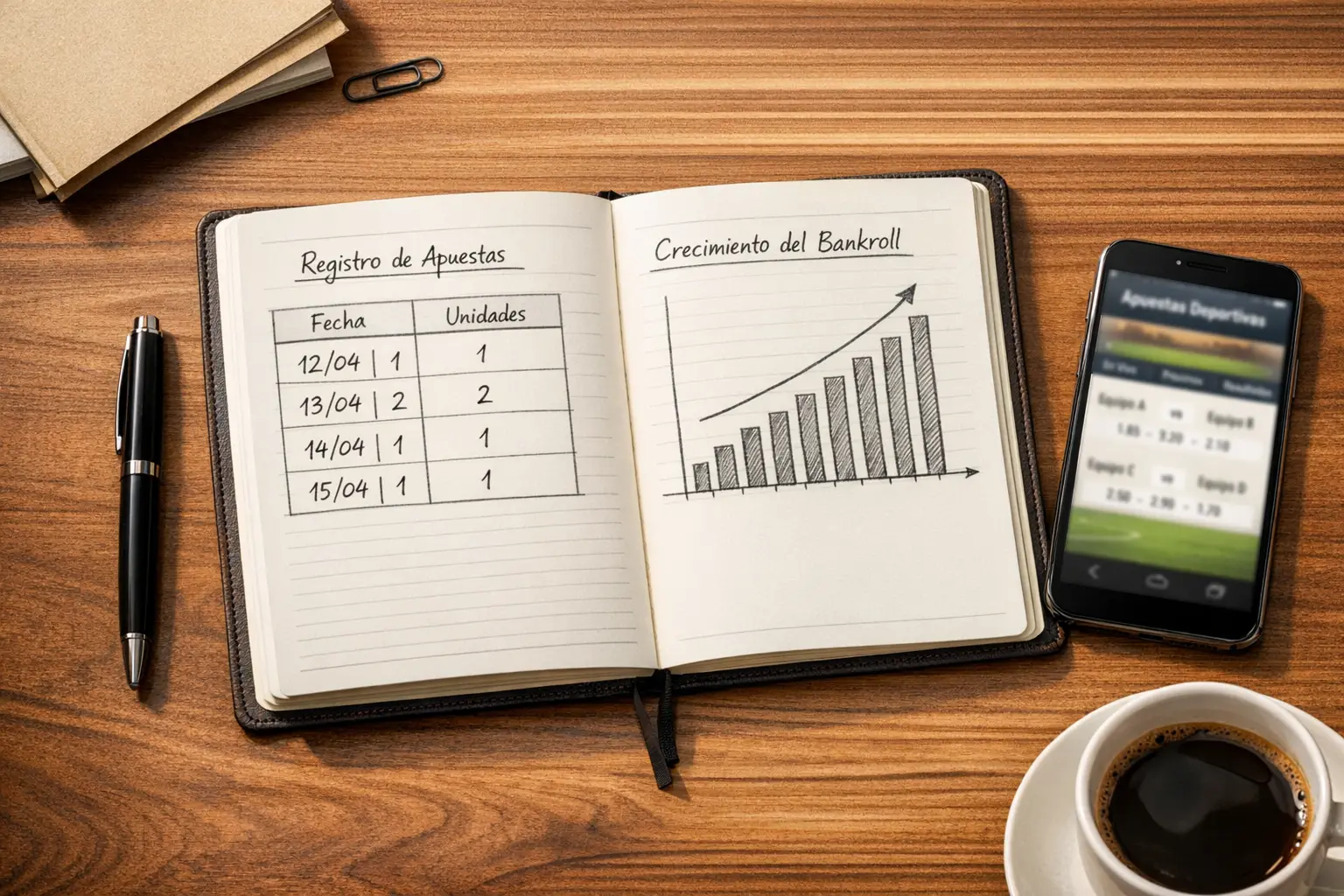 Gestión de bankroll para apuestas deportivas con sistema de unidades